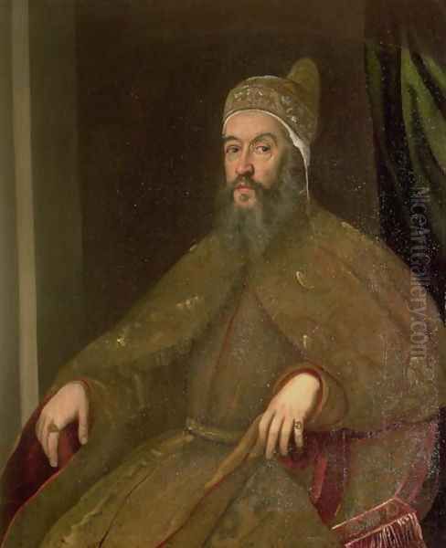 Doge Alvise Mocenigo Oil Painting by Jacopo Tintoretto (Robusti)