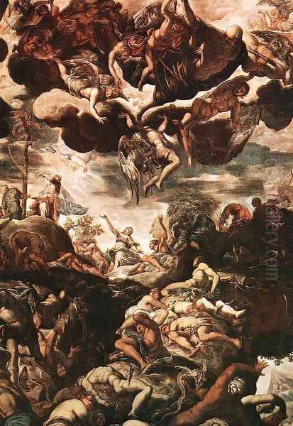 Brazen Serpent 1575-76 Oil Painting by Jacopo Tintoretto (Robusti)