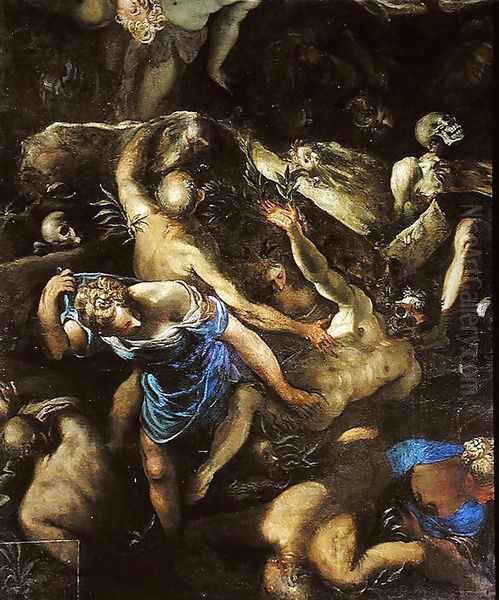 The Last Judgement, the Resurrection of the dead, 1546 Oil Painting by Jacopo Tintoretto (Robusti)