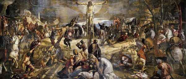 Crucifixion 1565 Oil Painting by Jacopo Tintoretto (Robusti)