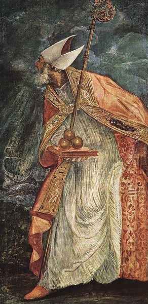 St Nicholas Oil Painting by Jacopo Tintoretto (Robusti)