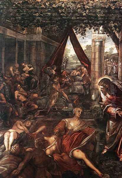 La Probatica Piscina 1578-81 Oil Painting by Jacopo Tintoretto (Robusti)