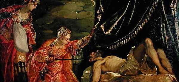 Judith and Holofernes Oil Painting by Jacopo Tintoretto (Robusti)