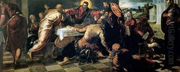 The Supper at Emmaus Oil Painting by Jacopo Tintoretto (Robusti)