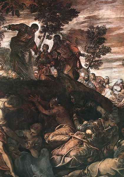 The Miracle of the Loaves and Fishes 1578-81 Oil Painting by Jacopo Tintoretto (Robusti)