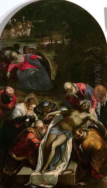 The Deposition, c.1592-94 Oil Painting by Jacopo Tintoretto (Robusti)