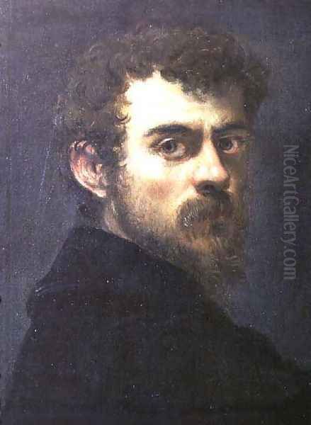 Self Portrait Oil Painting by Jacopo Tintoretto (Robusti)