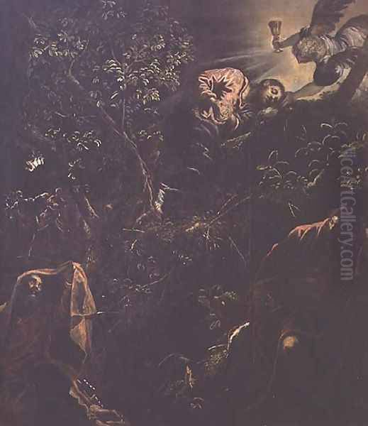 Christ in the Garden of Gethsemane Oil Painting by Jacopo Tintoretto (Robusti)