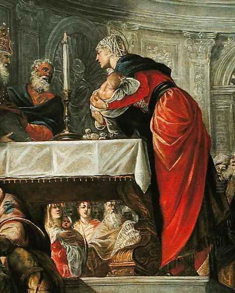 Presentation of Christ at the Temple Oil Painting by Jacopo Tintoretto (Robusti)