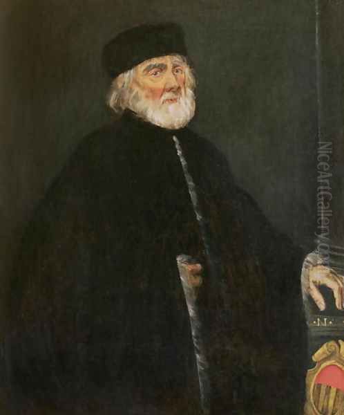 Portrait of the Procurator Nicolo Priuli Oil Painting by Jacopo Tintoretto (Robusti)