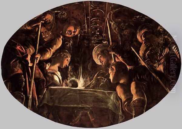 The Passover Oil Painting by Jacopo Tintoretto (Robusti)