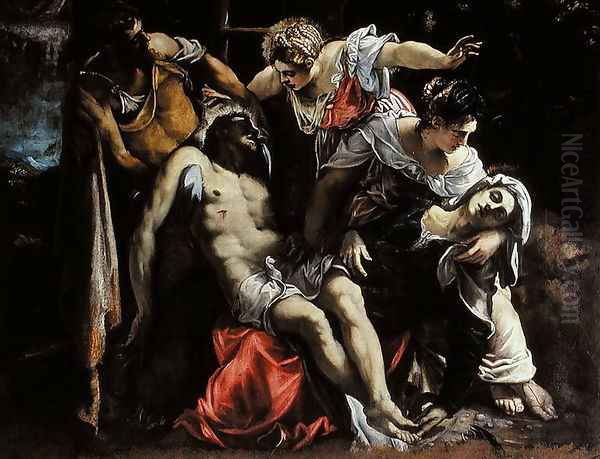 Deposition from the Cross Oil Painting by Jacopo Tintoretto (Robusti)