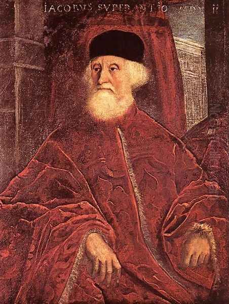 Portrait of Jacopo Soranzo c. 1550 Oil Painting by Jacopo Tintoretto (Robusti)