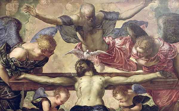 The Trinity Oil Painting by Jacopo Tintoretto (Robusti)