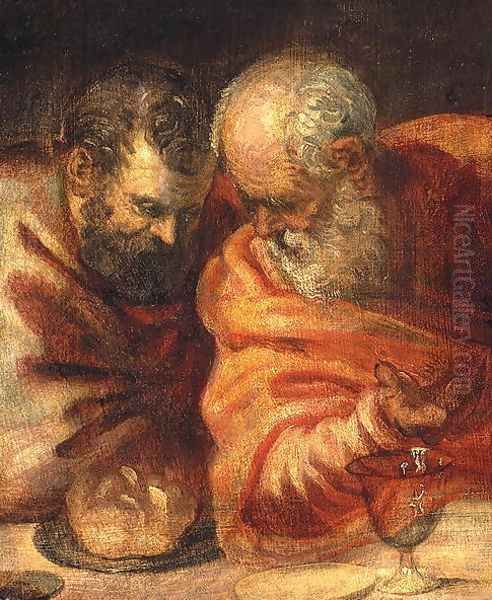 Two Prophets Oil Painting by Jacopo Tintoretto (Robusti)