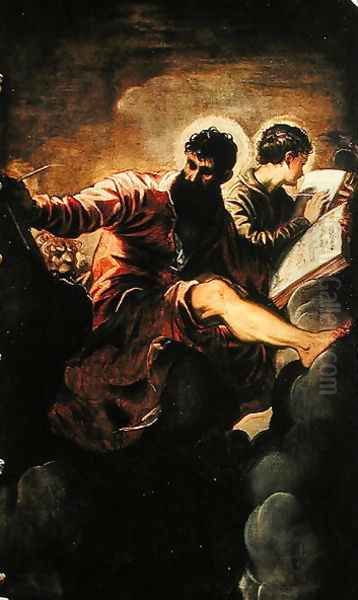 St. Mark and St. John Oil Painting by Jacopo Tintoretto (Robusti)