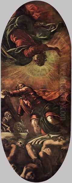 The Vision of Ezekiel Oil Painting by Jacopo Tintoretto (Robusti)