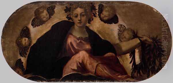 Allegory of Happiness Oil Painting by Jacopo Tintoretto (Robusti)