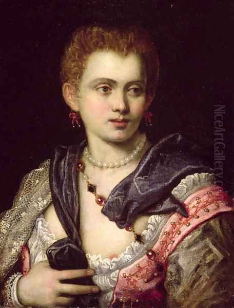 Portrait of a Lady Oil Painting by Jacopo Tintoretto (Robusti)