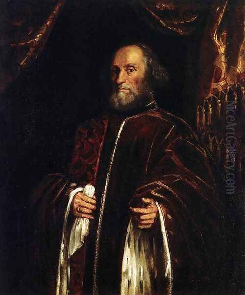 Portrait of a Senator 2 Oil Painting by Jacopo Tintoretto (Robusti)