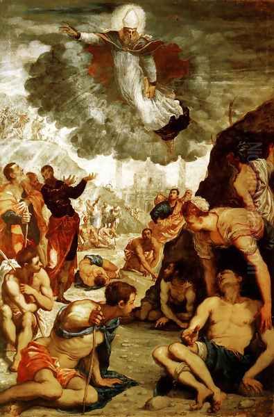 The Miracle of St Agnes Oil Painting by Jacopo Tintoretto (Robusti)