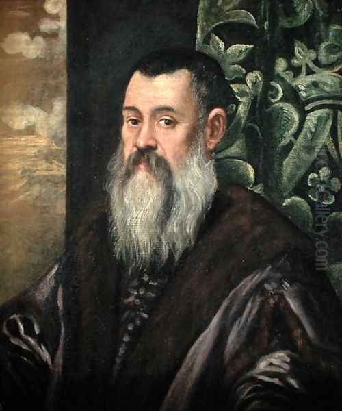 Portrait of a Venetian Senator Oil Painting by Jacopo Tintoretto (Robusti)