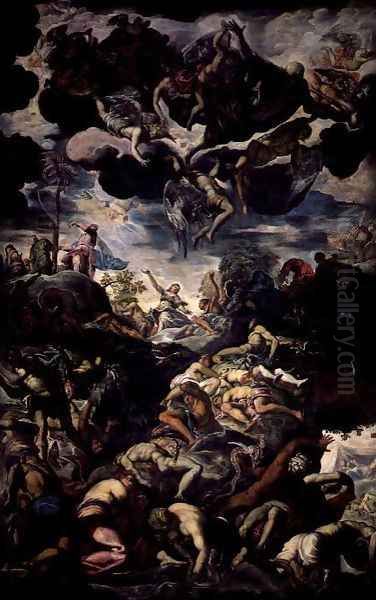 The Fall of Man Oil Painting by Jacopo Tintoretto (Robusti)