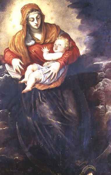 Madonna and Child Oil Painting by Jacopo Tintoretto (Robusti)