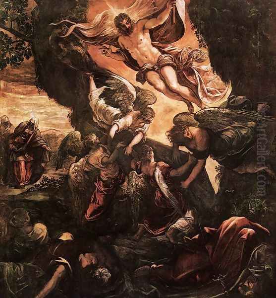 The Resurrection of Christ 2 2 Oil Painting by Jacopo Tintoretto (Robusti)