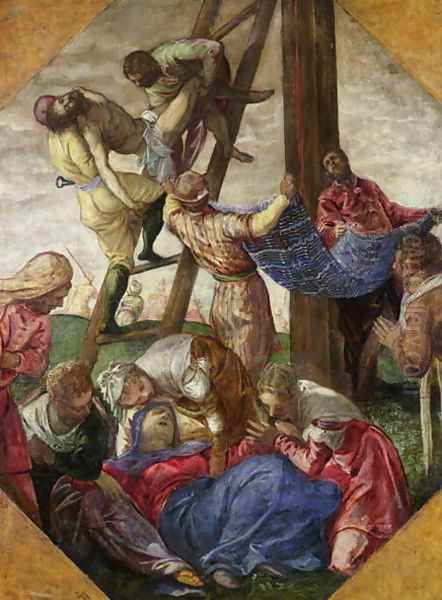 The Descent from the Cross, c.1560-65 Oil Painting by Jacopo Tintoretto (Robusti)