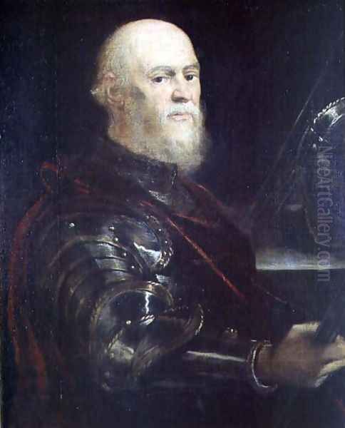 Venetian General, 1570-75 Oil Painting by Jacopo Tintoretto (Robusti)