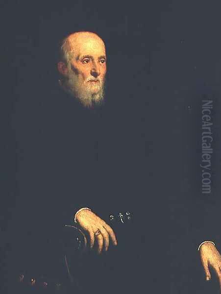 Portrait of Alvise Cornaro Oil Painting by Jacopo Tintoretto (Robusti)