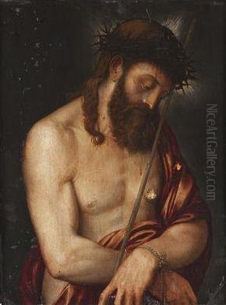 Ecce Homo Oil Painting by Tiziano Vecellio (Titian)