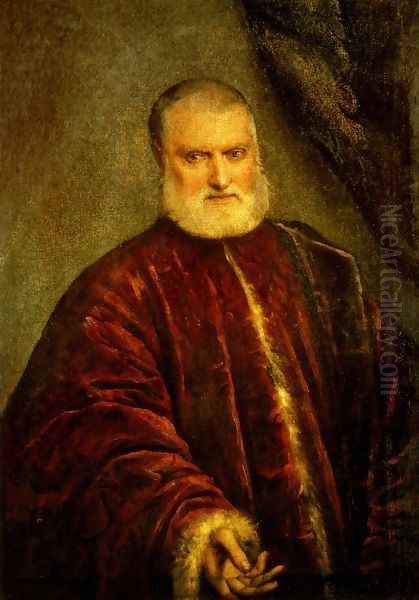 Portrait of Procurator Antonio Cappello Oil Painting by Jacopo Tintoretto (Robusti)