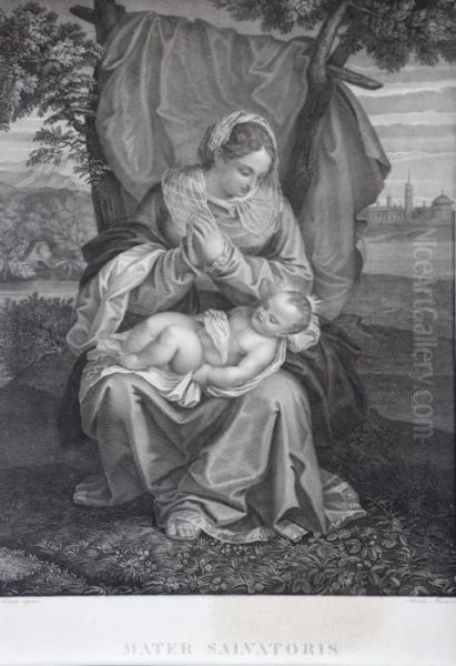 Madonna Con Bambino Oil Painting by Tiziano Vecellio (Titian)