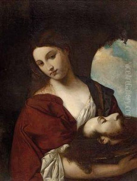 Salome Mit Dem Haupt Des Hl. Johannes Des Taufers Oil Painting by Tiziano Vecellio (Titian)