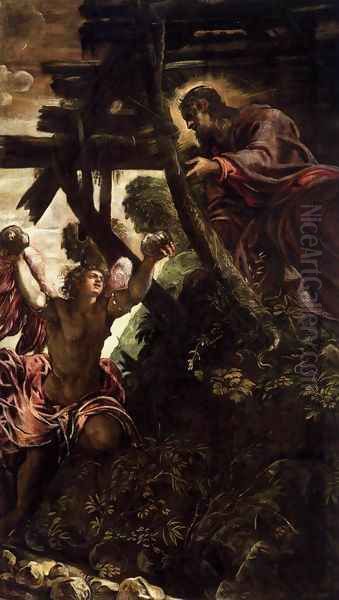 The Temptation of Christ Oil Painting by Jacopo Tintoretto (Robusti)