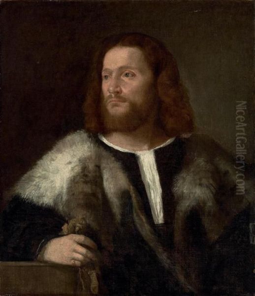 Portrait Of A Gentleman Oil Painting by Tiziano Vecellio (Titian)