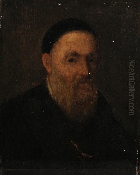 Portrait Of A Man Oil Painting by Tiziano Vecellio (Titian)