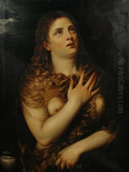 Mary Magdalene Oil Painting by Tiziano Vecellio (Titian)