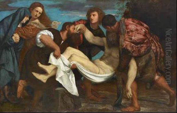 Deposizione Oil Painting by Tiziano Vecellio (Titian)