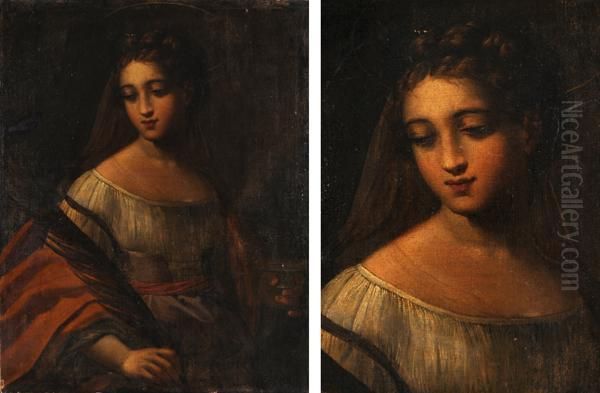 Santa Lucia Oil Painting by Tiziano Vecellio (Titian)