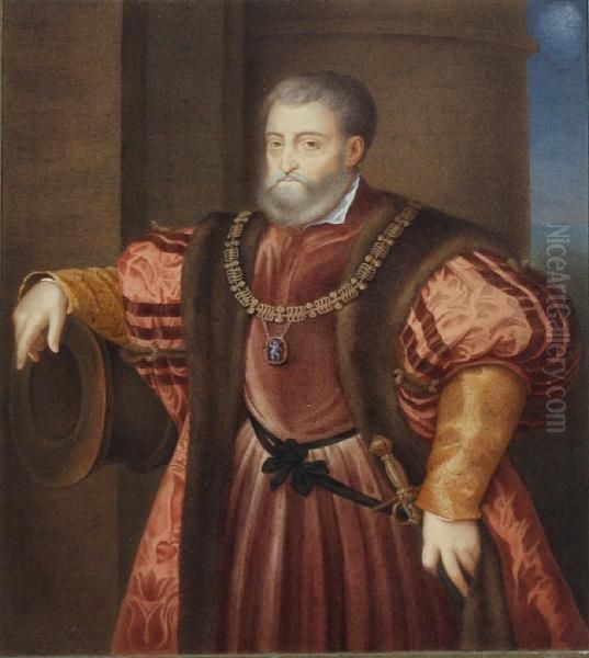 Emperor Charles V Oil Painting by Tiziano Vecellio (Titian)