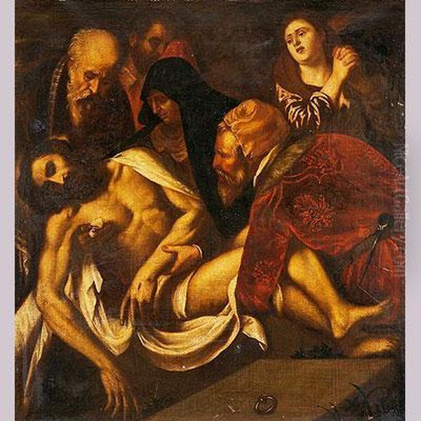 Lamentacion Sobre Cristo Muerto Oil Painting by Tiziano Vecellio (Titian)