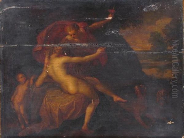 Classical Scene Oil Painting by Tiziano Vecellio (Titian)