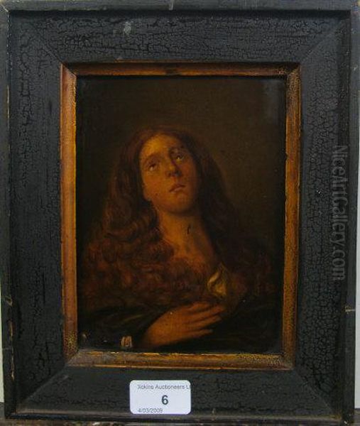 The Penitent Magdalen Oil Painting by Tiziano Vecellio (Titian)