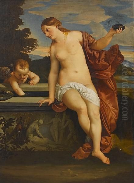 Profane Love Oil Painting by Tiziano Vecellio (Titian)