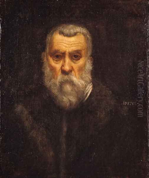 Self Portrait 2 Oil Painting by Jacopo Tintoretto (Robusti)