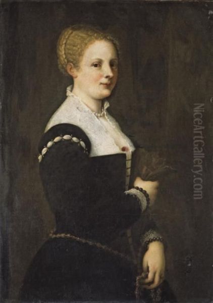 Portrait Presume D'elisabetta Querini Massola Oil Painting by Tiziano Vecellio (Titian)