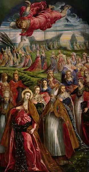 St. Ursula and the Eleven Thousand Virgins 2 Oil Painting by Jacopo Tintoretto (Robusti)